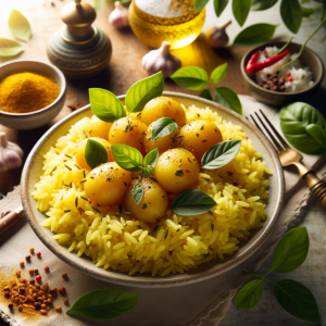 Imagem da receita  Arroz Dourado com Batatas Ova...
