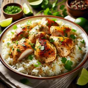 Imagem da receita  Delícia de Arroz e Frango ao ...