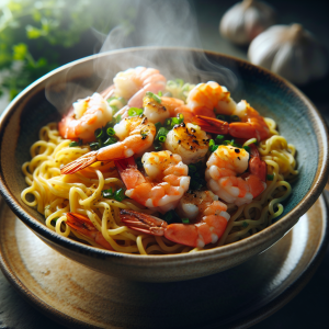 Imagem da receita  Especial Camarão e Egg Noodle...