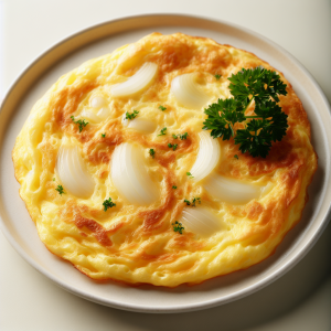 Imagem da receita ** Omelete de Cebola Simples**
