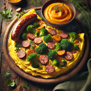 Imagem da receita  Omelete Rústico de Calabresa ...