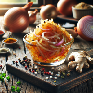 Imagem da receita  Relish Sutil de Cebola e Geng...