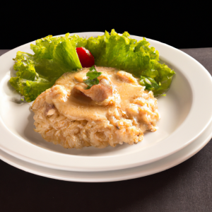 Imagem da receita Arroz Cremoso de Frango com Qu...
