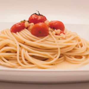 Imagem da receita Espaguete de Tomate Assado com...