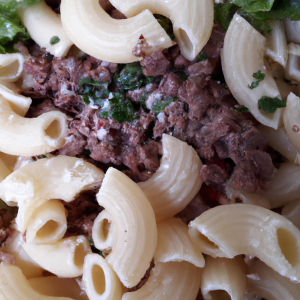 Imagem da receita Macarrão com Carne Moída e Sal...