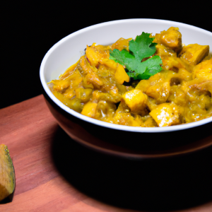 Imagem da receita  Abóbora Curry com Inhame Cara...