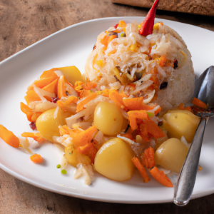 Imagem da receita  Arroz de Batata com Legumes A...