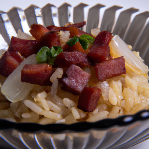 Imagem da receita  Arroz de Mandioca com Bacon e...