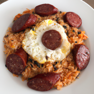 Imagem da receita  Arroz de Salsicha com Ovo Est...
