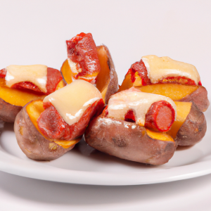 Imagem da receita  Batatas Recheadas com Salsich...