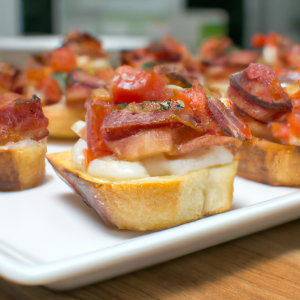 Imagem da receita  Bruschetta de Tomate com Quei...