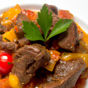 Imagem da receita  Carne refogada com molho de t...