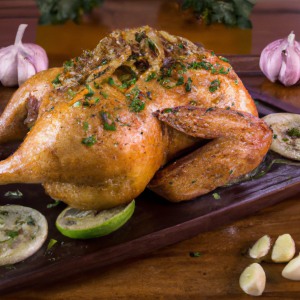 Imagem da receita  Frango Assado com Limão e Ceb...