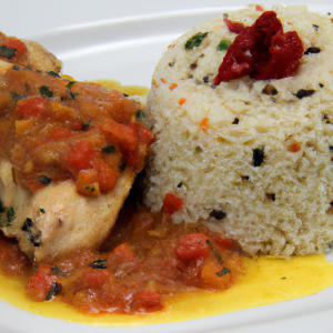 Imagem da receita  Frango com Arroz e Molho de T...