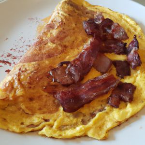 Imagem da receita  Omelete de Carne e Bacon