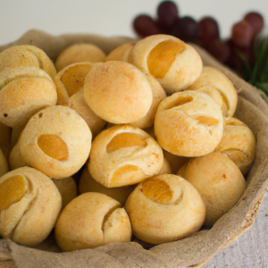 Imagem da receita  Pãezinhos de Queijo e Azeiton...