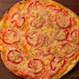 Imagem da receita  Pizza de Tomate e Queijo com ...
