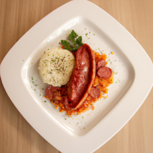 Imagem da receita  Salsicha à Parmegiana com Arr...