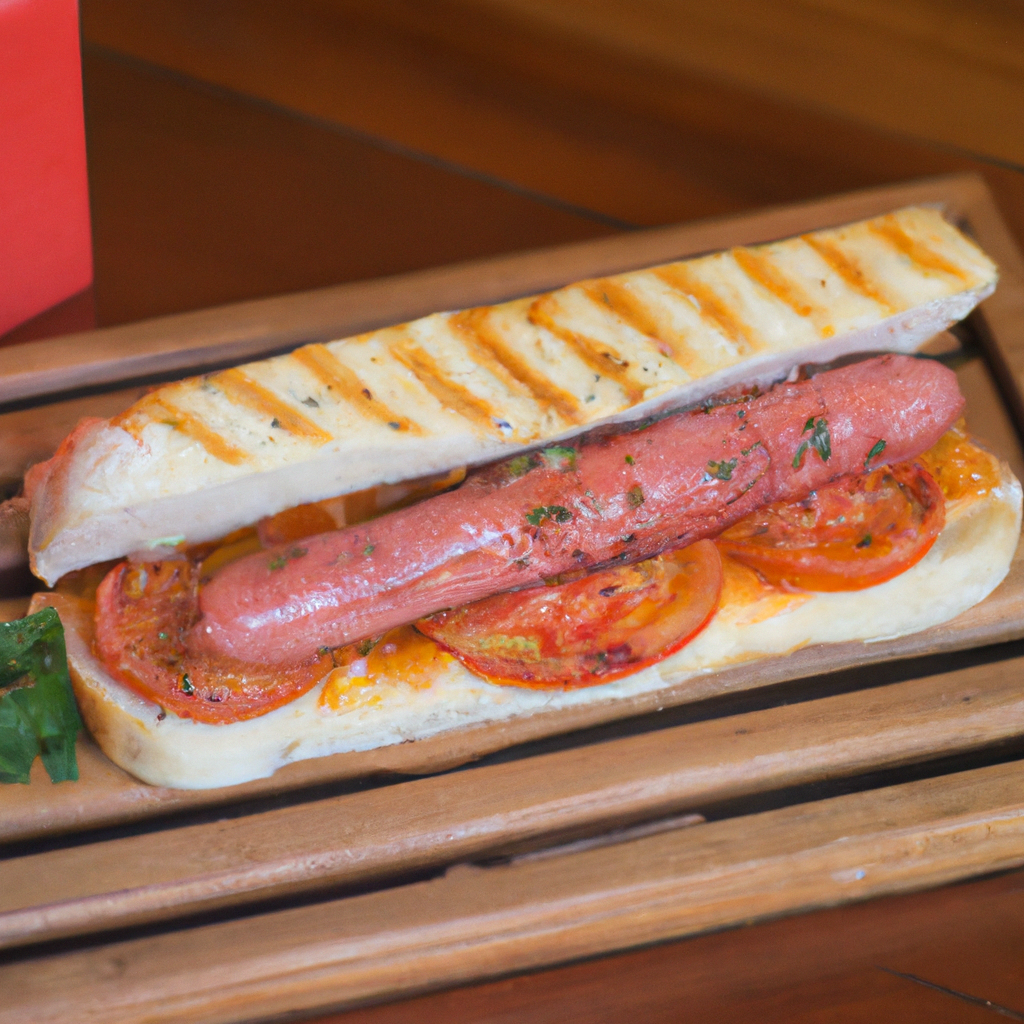  Sanduíche de Linguiça Assada com Queijo
