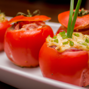 Imagem da receita  Tomate Recheado com Queijo, A...