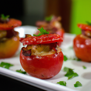 Imagem da receita  Tomate Recheado com Queijo e ...