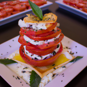 Imagem da receita  Torre de Caprese com Tomate C...
