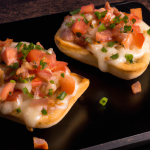 Imagem da receita  Tostada de Tomate e Queijo co...