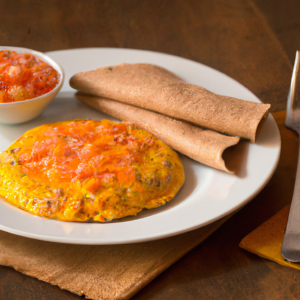 Imagem da receita Omelete de Arroz Integral