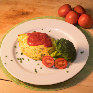 Imagem da receita Omelete de Brócolis com Arroz ...