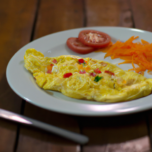 Imagem da receita Omelete de Queijo e Legumes
