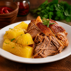 Pernil de Porco com Mandioca S...