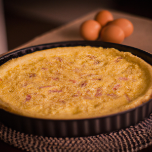 Imagem da receita Quiche de Ovo, Queijo e Presun...