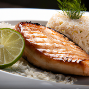 Imagem da receita Salmão Grelhado com Arroz